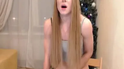 Julai throbbing weenie blond cumshot