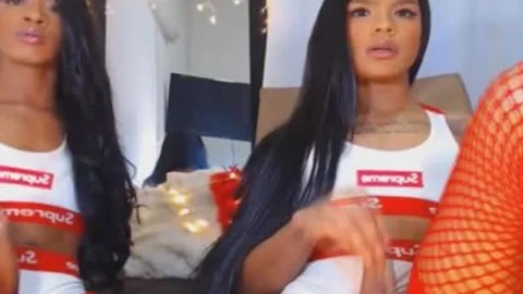 Twin ladyboy Giving Each Other A slutty handjob