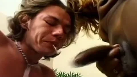 excited White dude Welcomes A massive dark Stick unfathomable In His tight butthole