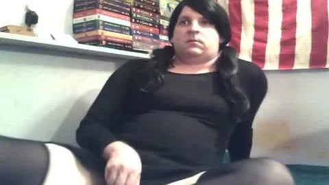 Crossdresser Rick Ryder With lusty Pigtails