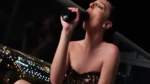 Nubile TS Chanel Santini Sucks And Riding darksome dildo