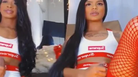 Twin lady-man Giving Each Other A stunning handjob