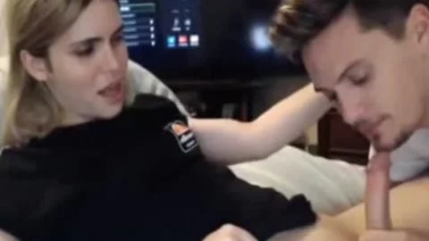 blond tranny oral From Hubby cam