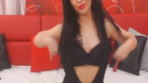 hot kinky tgirl Rubs Her penis And Balls