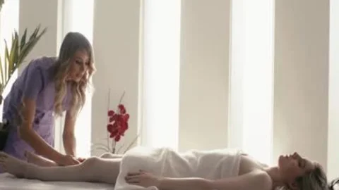 busty TS Masseuse Casey Kisses bonks TS Ella Hollywoods ass