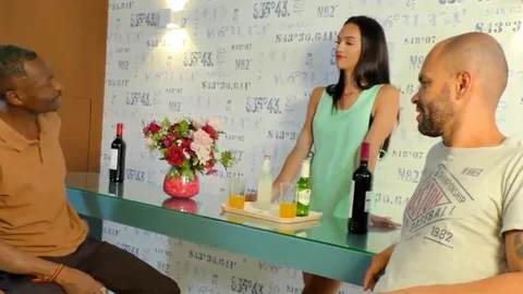 fresh TS Waitress Gabrielly Ferraz receives A bare Double pooper By lustful Patrons