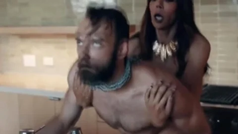 new Stepson gets His wazoo raw plow By His TS Stepmother