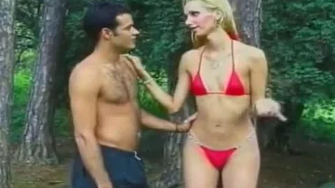 pretty young Fair-haired ladyboy Giselle Davila With merry bazookas likes To get butthole slammed In The Wood