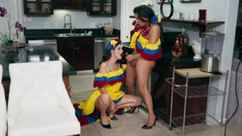 Trans Angels: Penetrating from Behind in Doggy Style