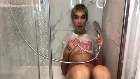 massive hips, hairy penis Femboy Showers