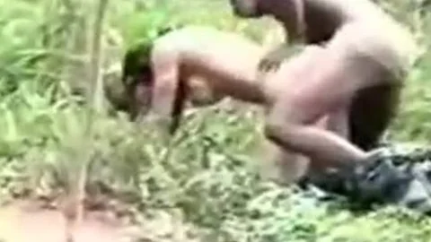 Soldiers bang A ladyboy Outdoor