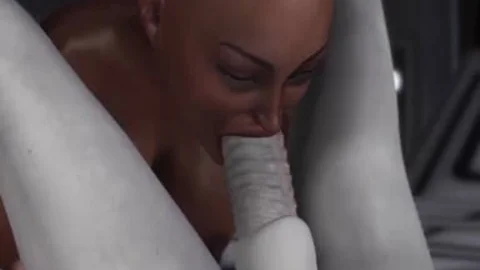 delicious Sci Fi Female Alien Plays With A dark girl In The Space Station